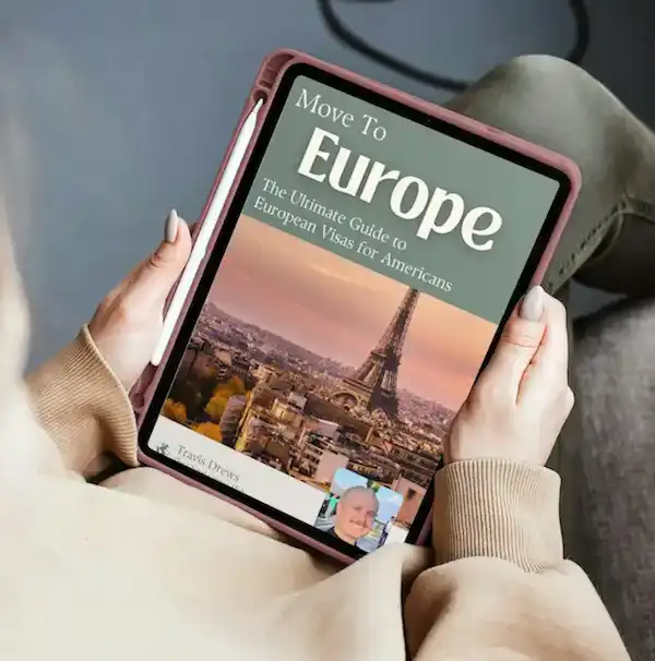 Move to Europe visa guide on tablet